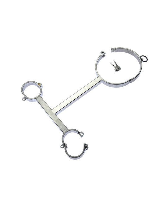 Kink - Male Neck and hand Cuffs 13.5 cm Weight 1100g