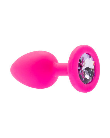 232442 - Kinki Range Silicone Gemmed Butt Plug - 2.8 Inch - Just for you desires