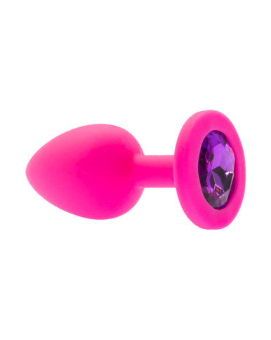 232443 - Kinki Range Silicone Gemmed Butt Plug - 2.8 Inch - Just for you desires