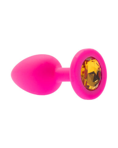 232449 - Kinki Range Silicone Gemmed Butt Plug - 2.8 Inch - Just for you desires
