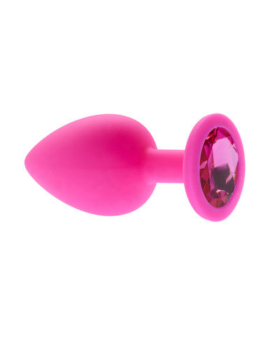 232542 - Kinki Range Silicone Gemmed Butt Plug - 3.8 Inch - Just for you desires