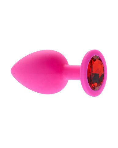 232543 - Kinki Range Silicone Gemmed Butt Plug - 3.8 Inch - Just for you desires