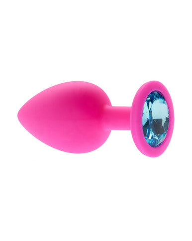 232544 - Kinki Range Silicone Gemmed Butt Plug - 3.8 Inch - Just for you desires
