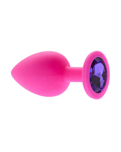232547 - Kinki Range Silicone Gemmed Butt Plug - 3.8 Inch - Just for you desires