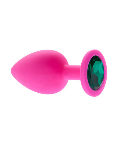 232548 - Kinki Range Silicone Gemmed Butt Plug - 3.8 Inch - Just for you desires