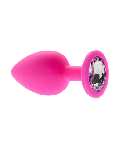 232549 - Kinki Range Silicone Gemmed Butt Plug - 3.8 Inch - Just for you desires