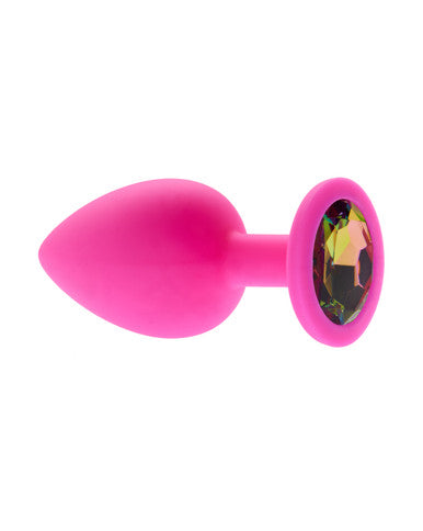 232551 - Kinki Range Silicone Gemmed Butt Plug - 3.8 Inch - Just for you desires