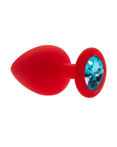 232557 - Kinki Range Silicone Gemmed Butt Plug - 3.8 Inch - Just for you desires