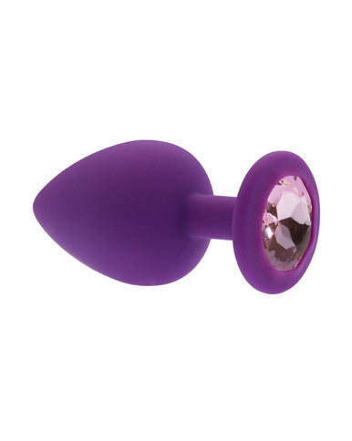 232567 - Kinki Range Silicone Gemmed Butt Plug - 3.8 Inch - Just for you desires