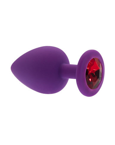 232569 - Kinki Range Silicone Gemmed Butt Plug - 3.8 Inch - Just for you desires