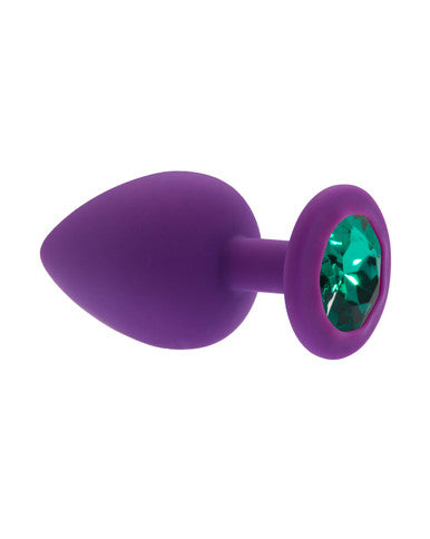 232575 - Kinki Range Silicone Gemmed Butt Plug - 3.8 Inch - Just for you desires