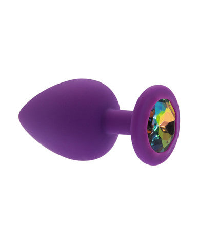 232578 - Kinki Range Silicone Gemmed Butt Plug - 3.8 Inch - Just for you desires