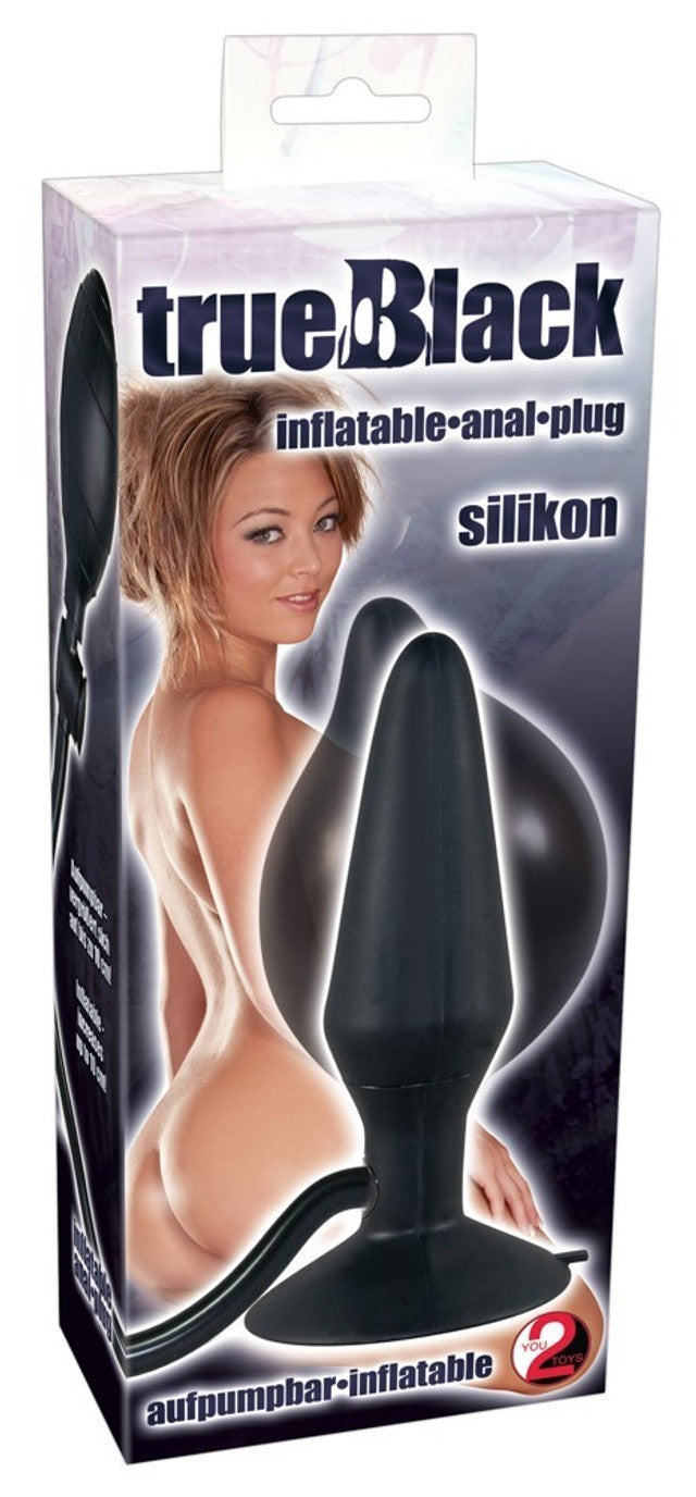 True Black inflatable Plug - Just for you desires