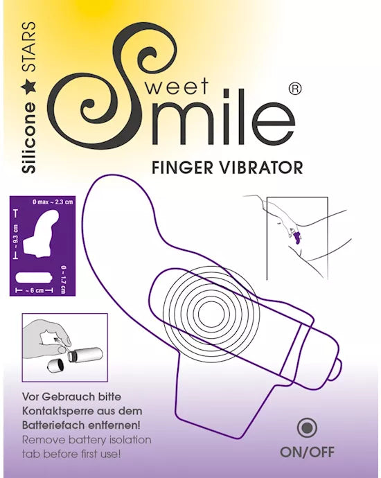 Sweet Smile Finger Vibrator - Just for you desires