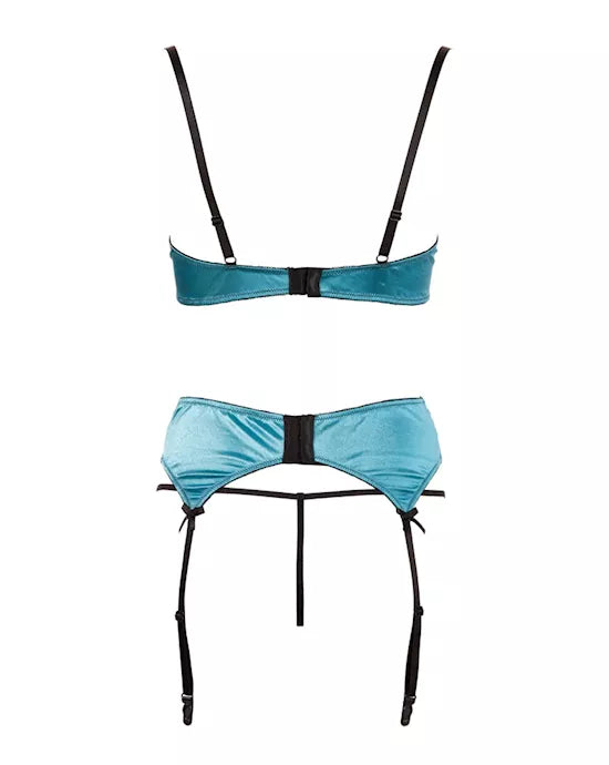 Shelf Bra Set Jade 85B L - Just for you desires