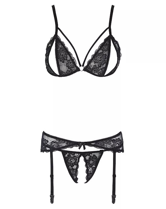 Lace Suspender Set XL - Just for you desires