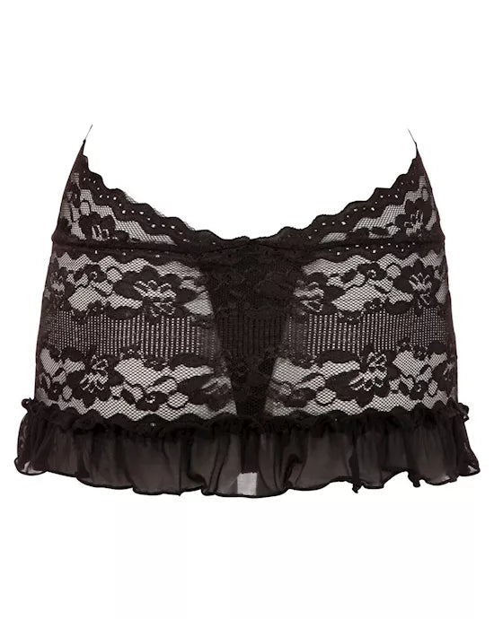 Lace Dress black S - Just for you desires