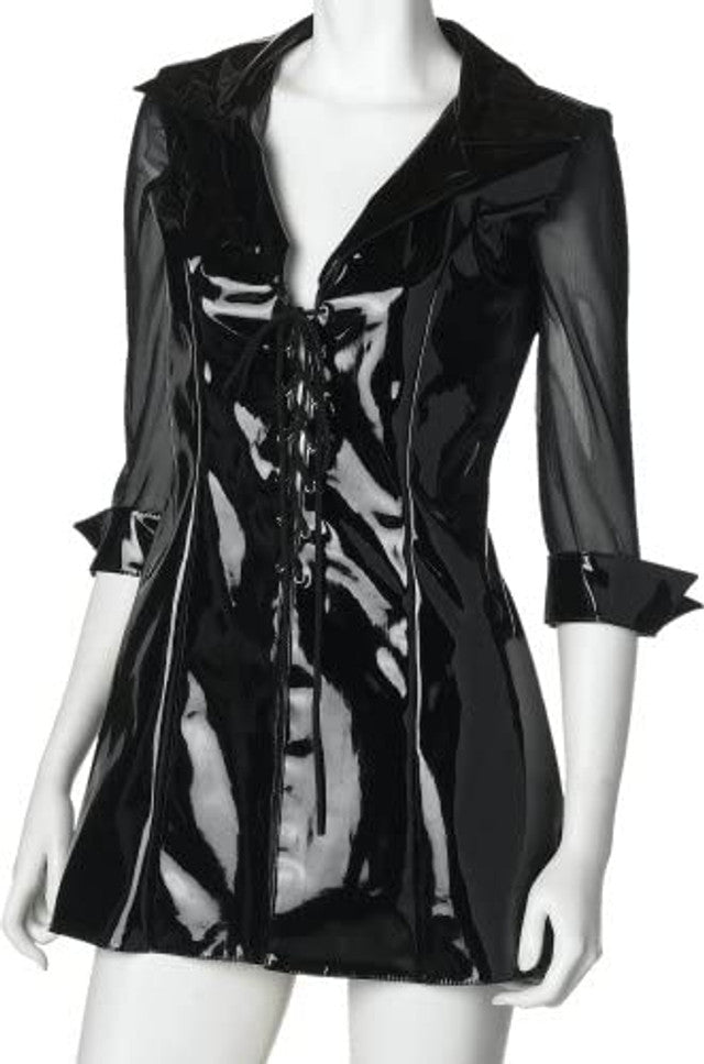Alexa Vinyl and Mesh Dress - Just for you desires