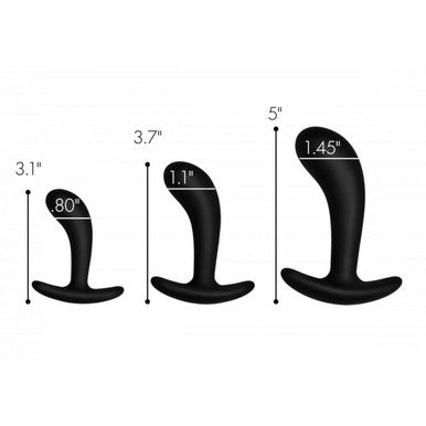 241897 - 3 Piece Curved Anal Trainer Set - Just for you desires