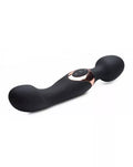 Wand Essentials 10X Dual Duchess 2-in-1 Silicone Massager - Black - Just for you desires