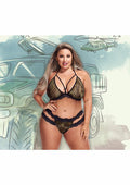 241986 - Criss-Cross Mesh And Lace Army Girl - Just for you desires