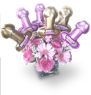 242703 - Penis Pop Up Balloon 6 Pack - Just for you desires