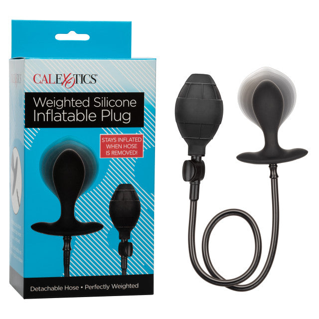 243870 - Weighted Silicone Inflatable Plug - 3 Inch - Just for you desires