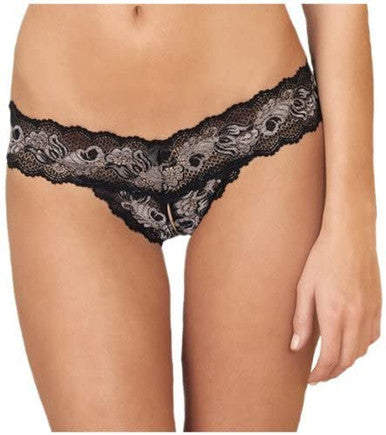 243974 - Crotchless Lace V-Thong - Just for you desires