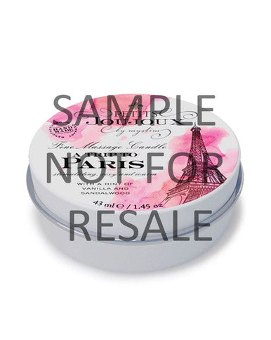 244225 - Petits Joujoux A Trip To Paris Candle Tin Tester - Just for you desires