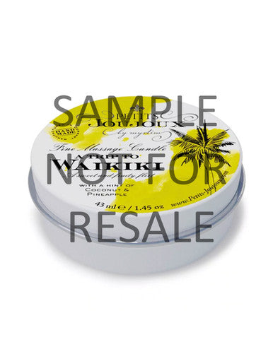 244228 - Petits Joujoux A Trip To Waikiki Candle Tin Tester - Just for you desires