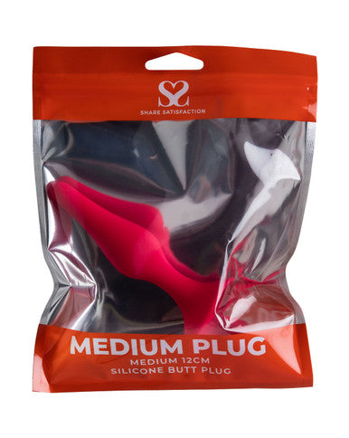 244342 - Share Satisfaction Medium Silicone Butt Plug - Just for you desires