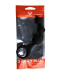 244359 - Share Satisfaction Silicone 3 Bead Plug - Just for you desires