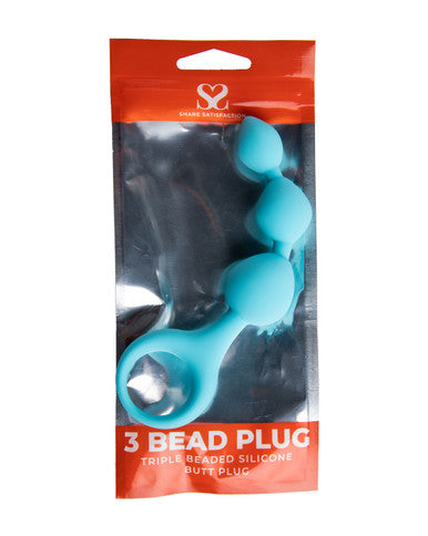 244360 - Share Satisfaction Silicone 3 Bead Plug - Just for you desires