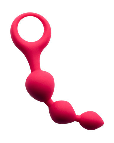 244361 - Share Satisfaction Silicone 3 Bead Plug - Just for you desires