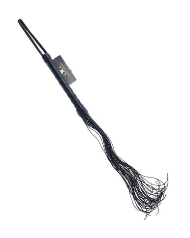 244886 - Bound X Leather Cord Flogger With Calfskin Handle - Just for you desires