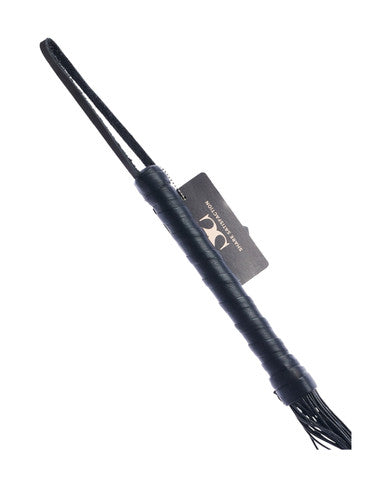 244886 - Bound X Leather Cord Flogger With Calfskin Handle - Just for you desires