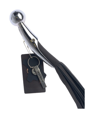 244941 - Bound X Nubuck Leather Flogger With Metal Handle - Just for you desires