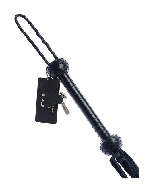 245020 - Bound X Braided Calf Leather Flogger - Just for you desires