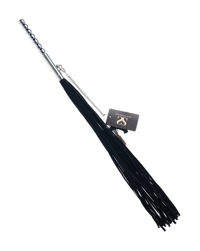 245024 - Bound X Suede Flogger With Metal Handle And Chain - Just for you desires