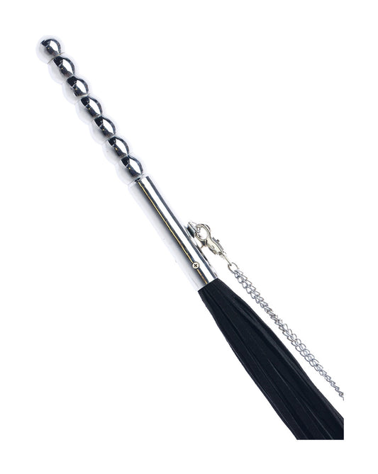 245024 - Bound X Suede Flogger With Metal Handle And Chain - Just for you desires