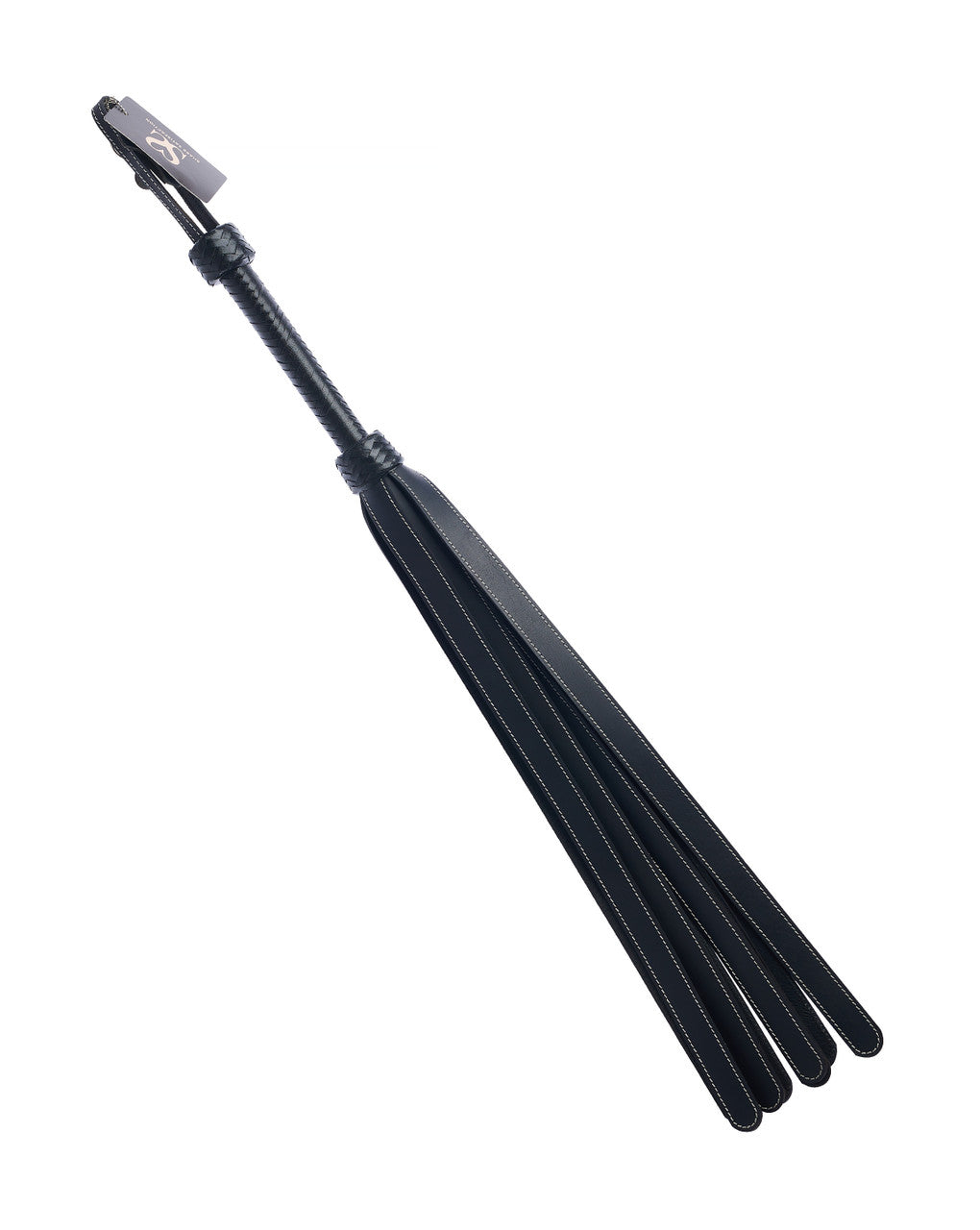 Bound X Saddle Leather Wide Tail Flogger - Just for you desires