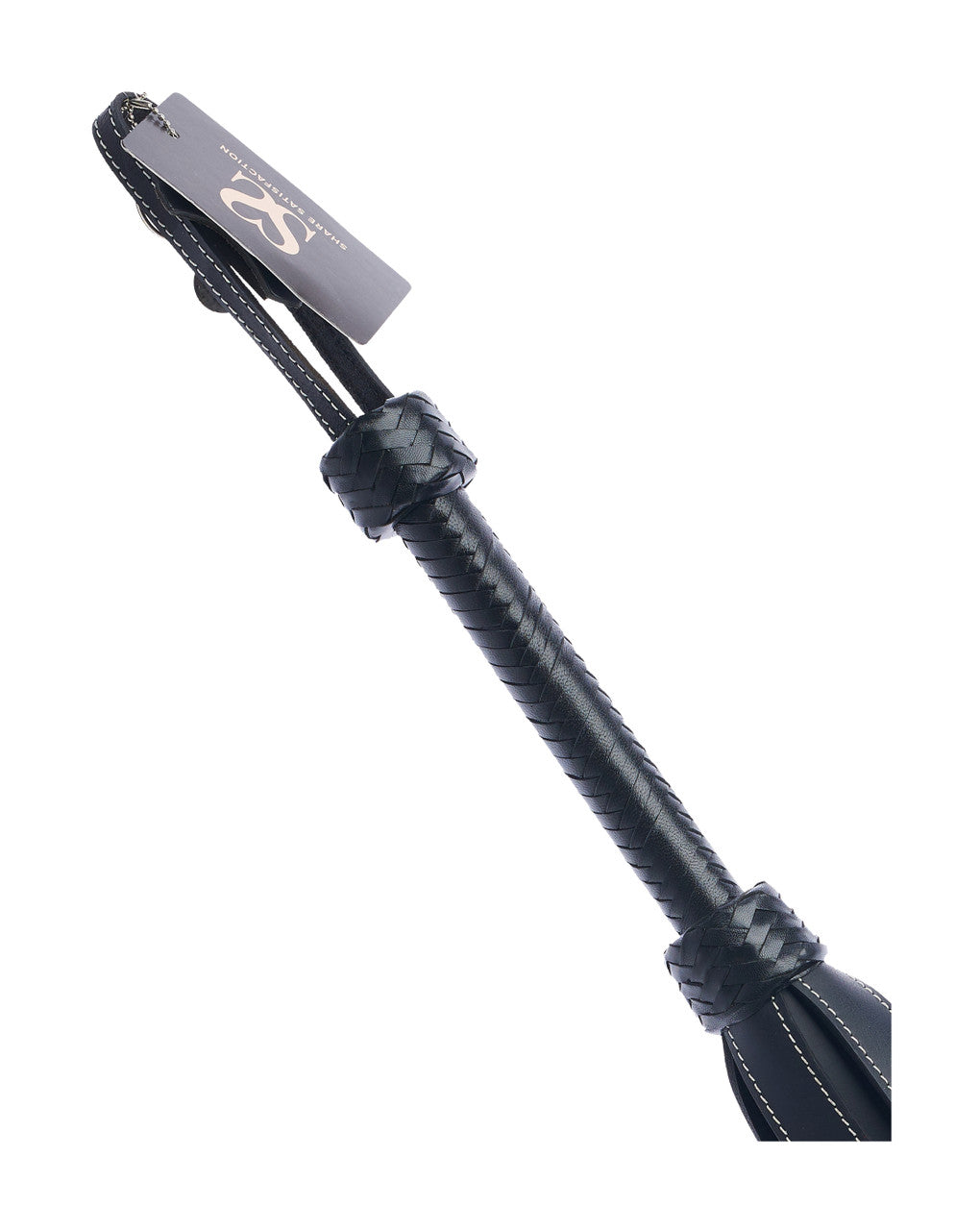 Bound X Saddle Leather Wide Tail Flogger - Just for you desires