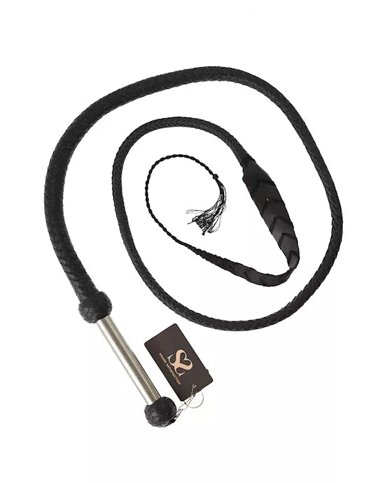 Heavy metal handle whip                           Full length: 6 feet    (72) - Just for you desires