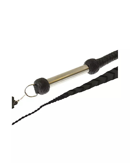 Heavy metal handle whip                           Full length: 6 feet    (72) - Just for you desires