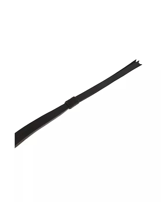 Saddle Leather Plain Whip with 6 Braided Handle Full Length 50 - Just for you desires