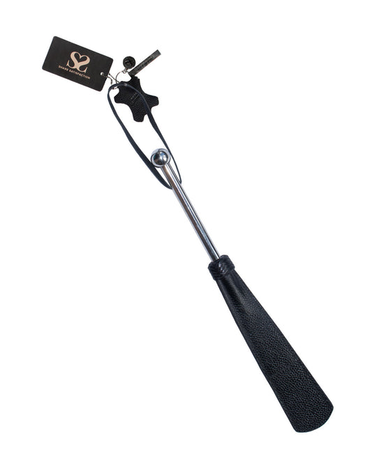 245195 - Bound X Textured Leather Paddle With Metal Handle - Just for you desires