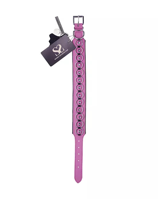 Bound X Pink Spiked Collar - Just for you desires