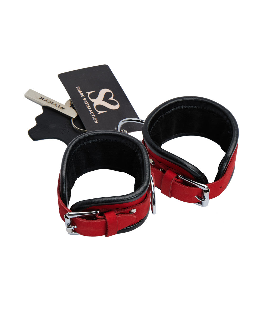 245343 - Bound X Rounded Nubuck Leather Wrist Cuffs - Just for you desires