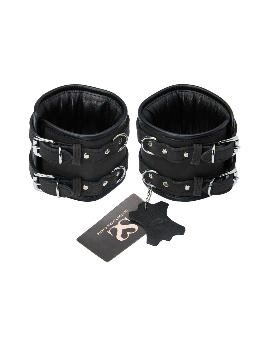 245351 - Bound X Double Wide Nubuck Leather Ankle Cuffs - Just for you desires