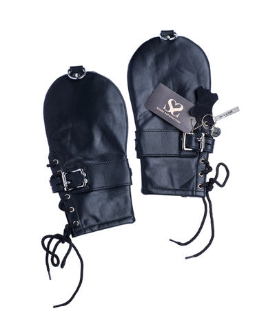 245363 - Bound X Calfskin Restraint Mittens - Just for you desires